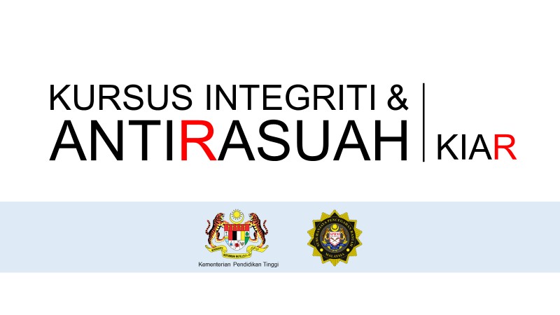 KURSUS INTEGRITI DAN ANTI RASUAH 
