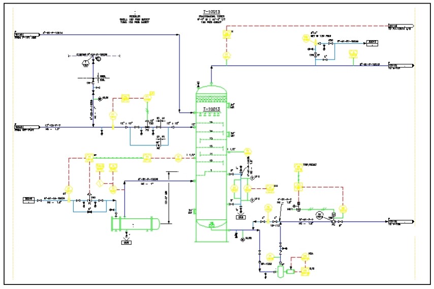 DAD 30103 CAD PIPING AND INSTRUMENTATION DIAGRAM (CAD P&amp;ID